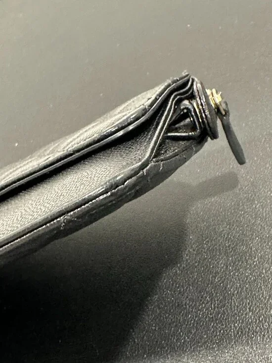 Chanel Lambskin Quilted Classic Pouch with Handle Black (JB1443) - Picture 3 of 13